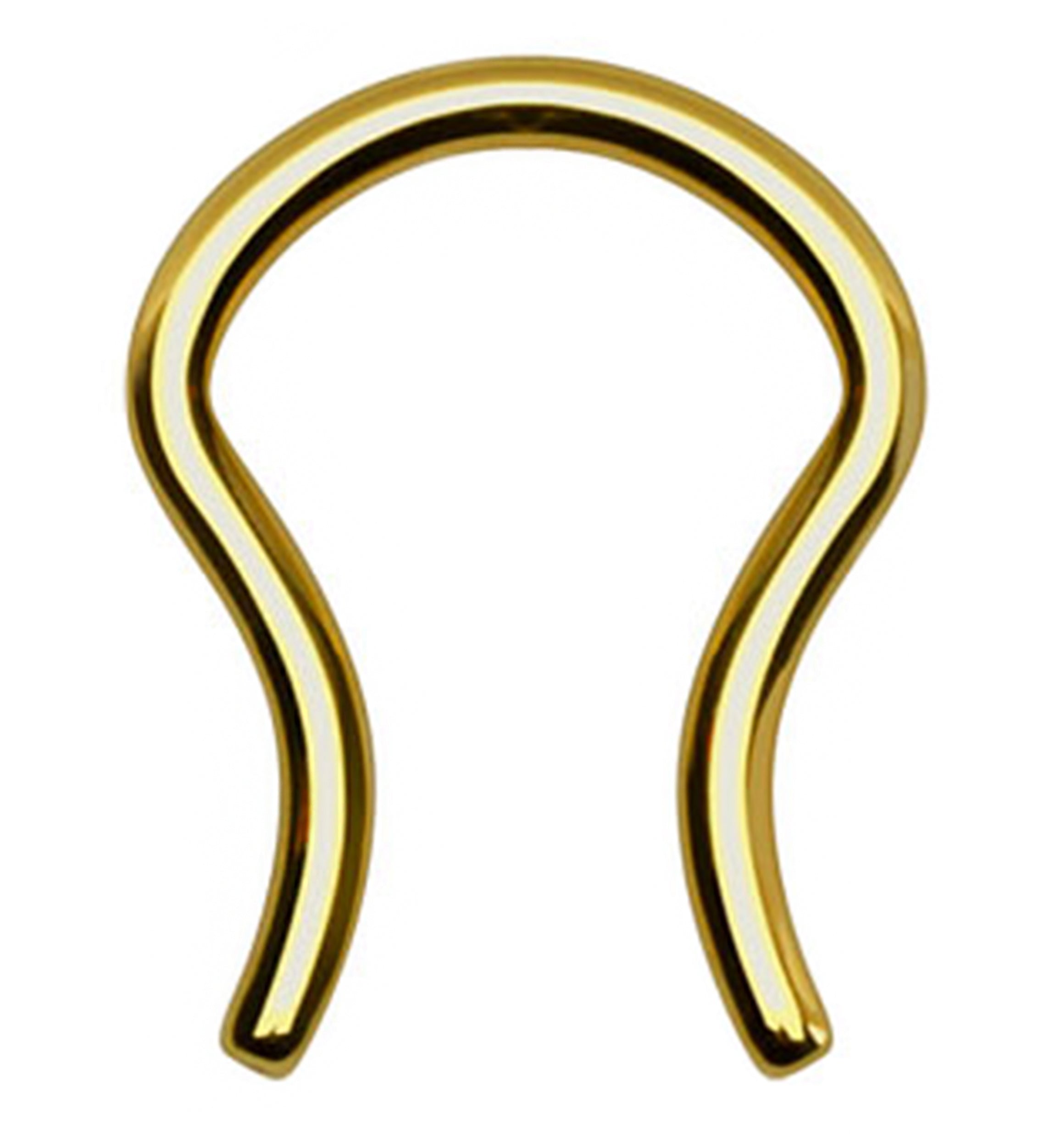 Gold PVD 316L Stainless Steel Septum Ring