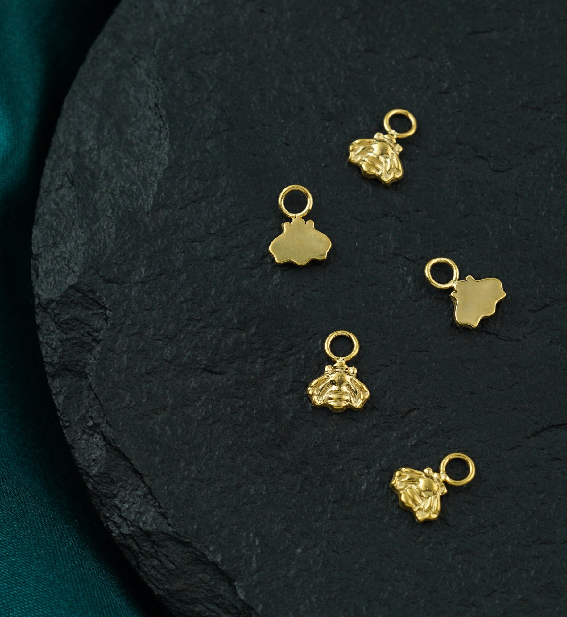 Gold PVD Bee Titanium Charm