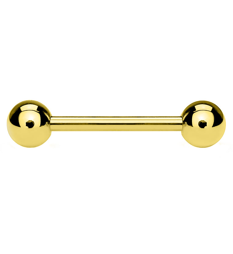 Gold PVD Stainless Steel Barbell