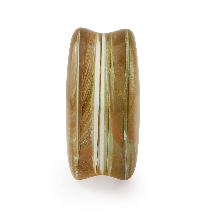 Golden Glitz Glass Plugs