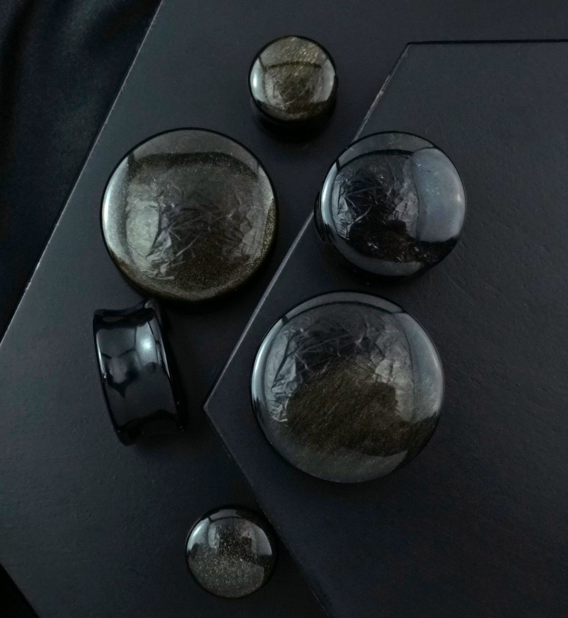 Golden Obsidian Stone Plugs