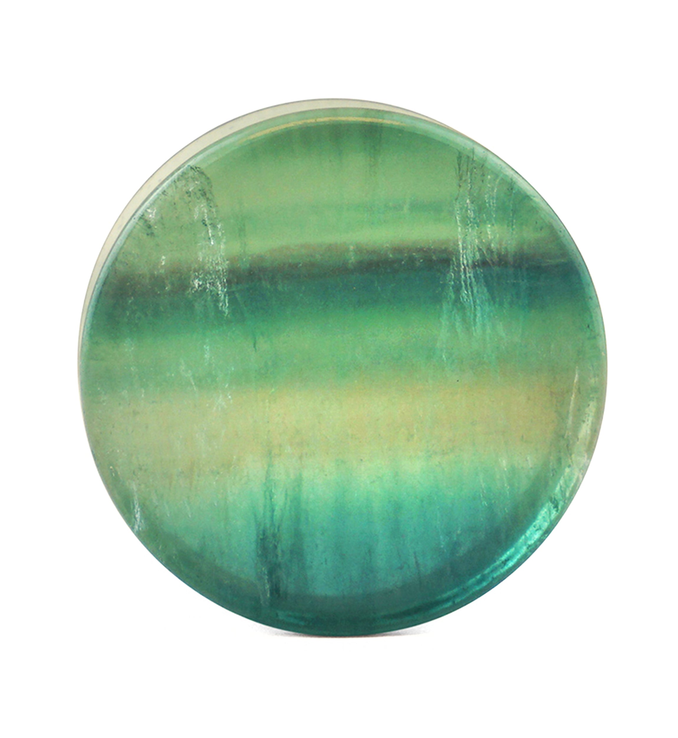 Grade A Rainbow Fluorite Stone Plugs