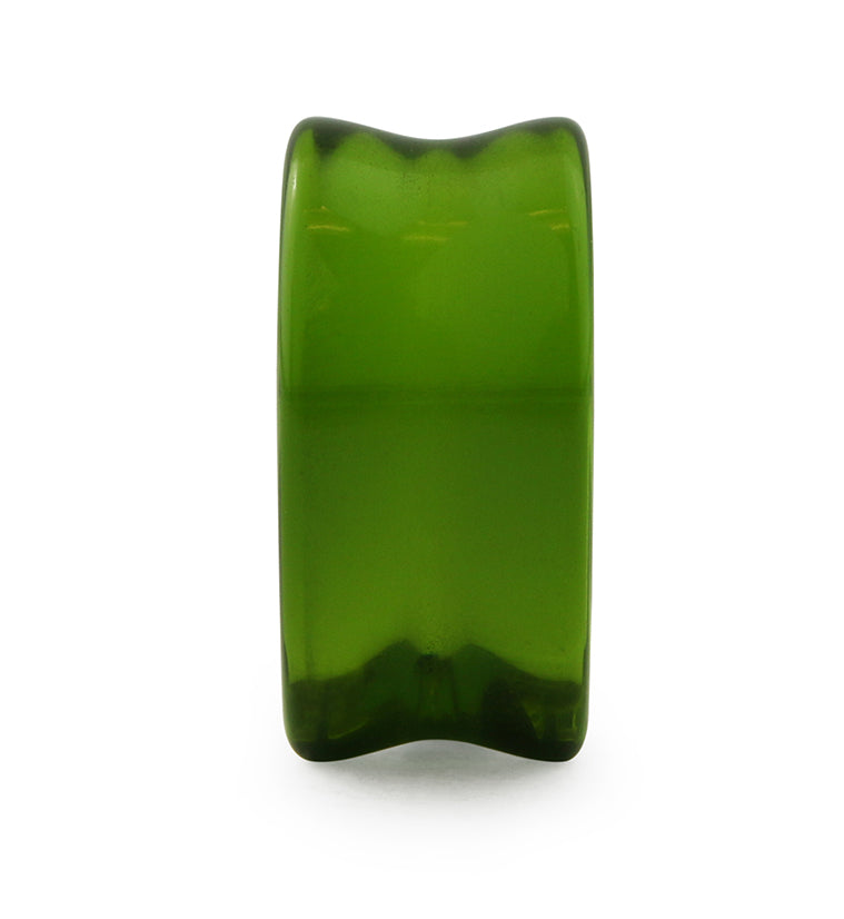 Green Alien Glass Reverse Teardrops