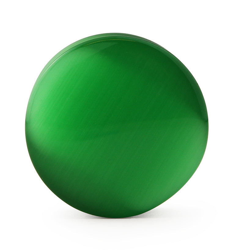Green Cat's Eye Glass Plugs