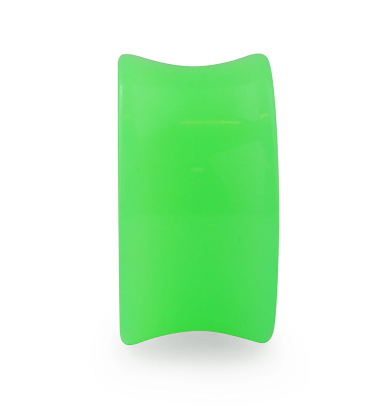Green Double Flare Solid Plugs