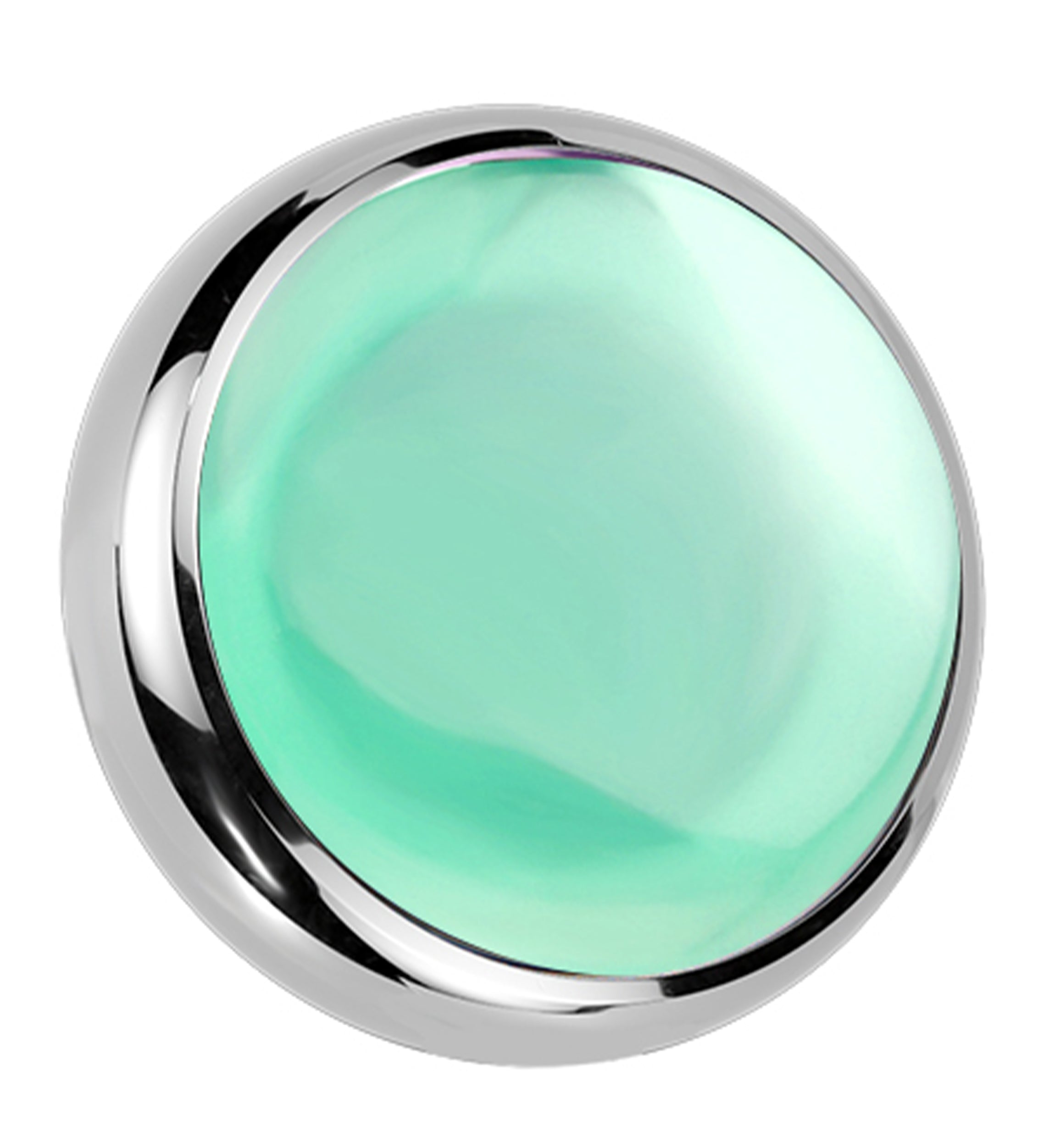 Green Onyx Stone Titanium Internally Threaded Top