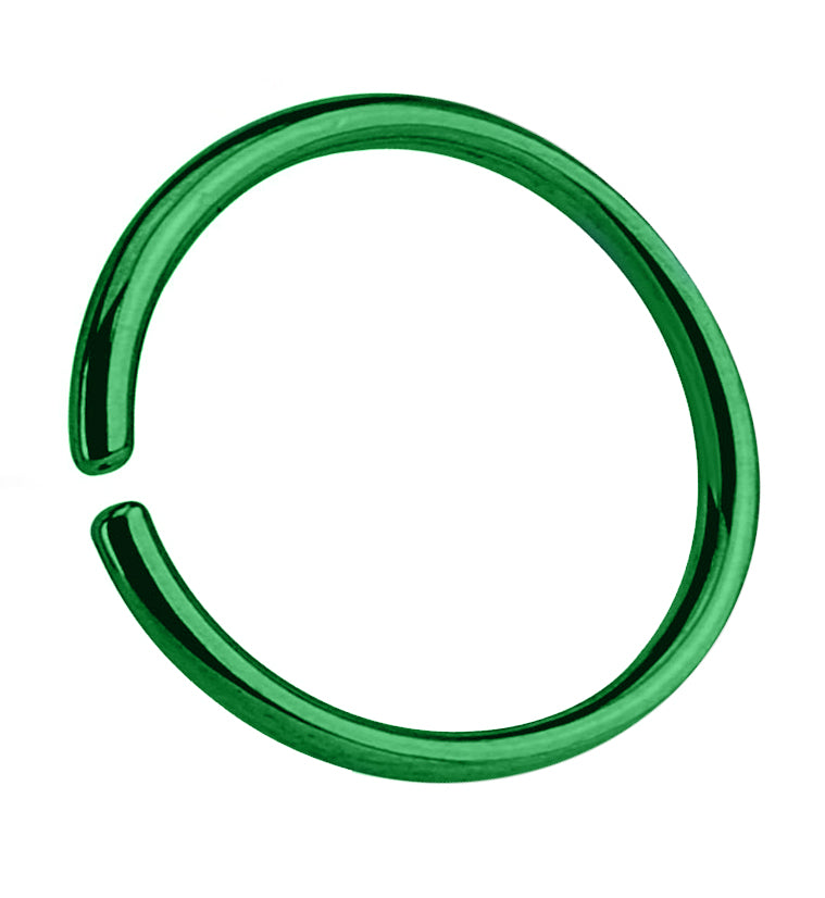 Green Seamless Stainless Steel Hoop Ring