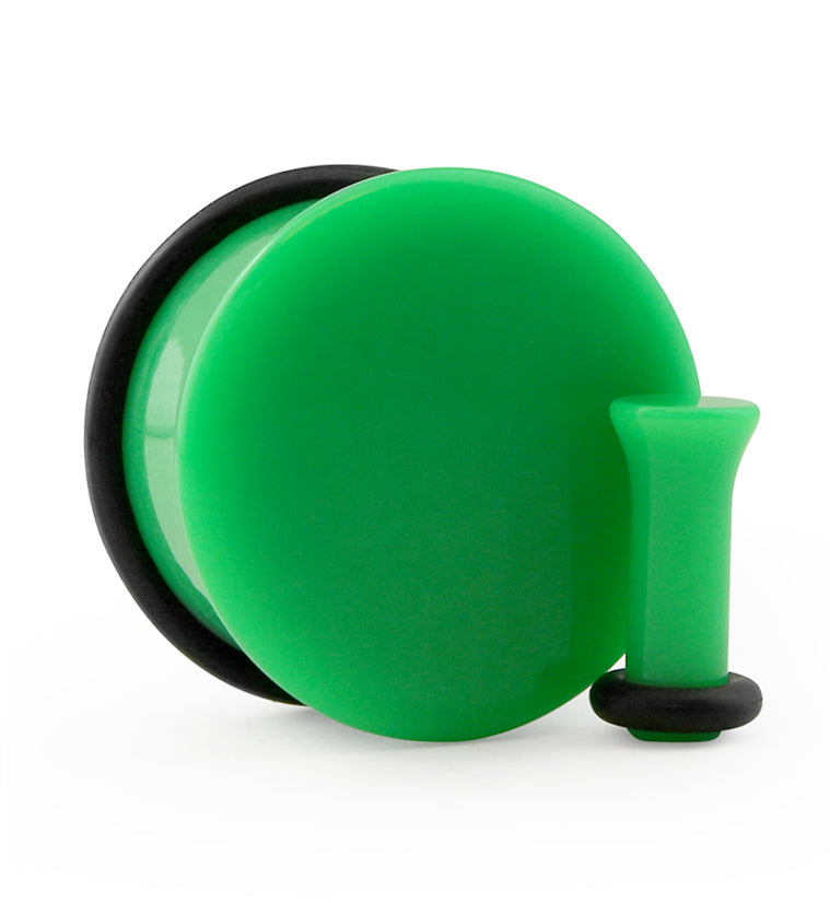 Green Single Flare Plugs