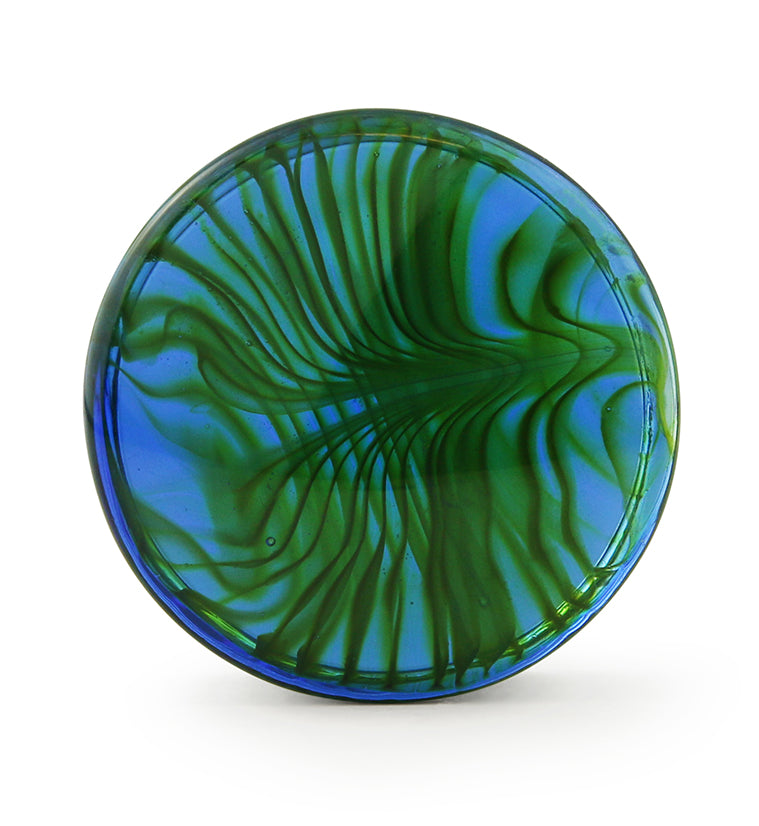 Tropical Stripe Glass Plugs