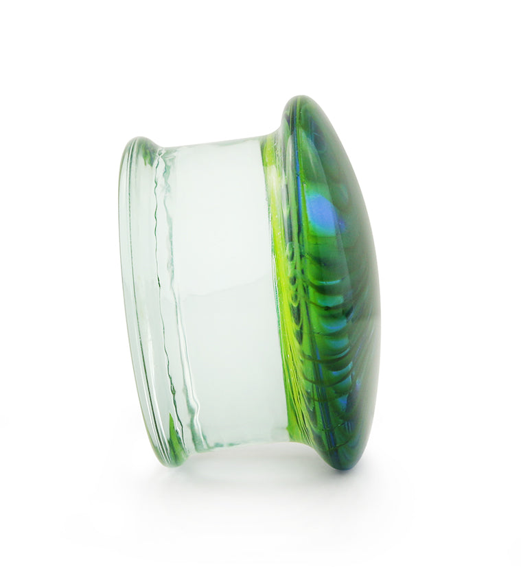 Tropical Stripe Glass Plugs