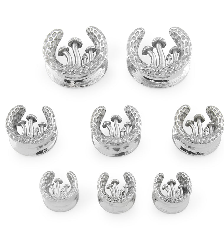 Hammered Mushroom Stainless Steel Saddles