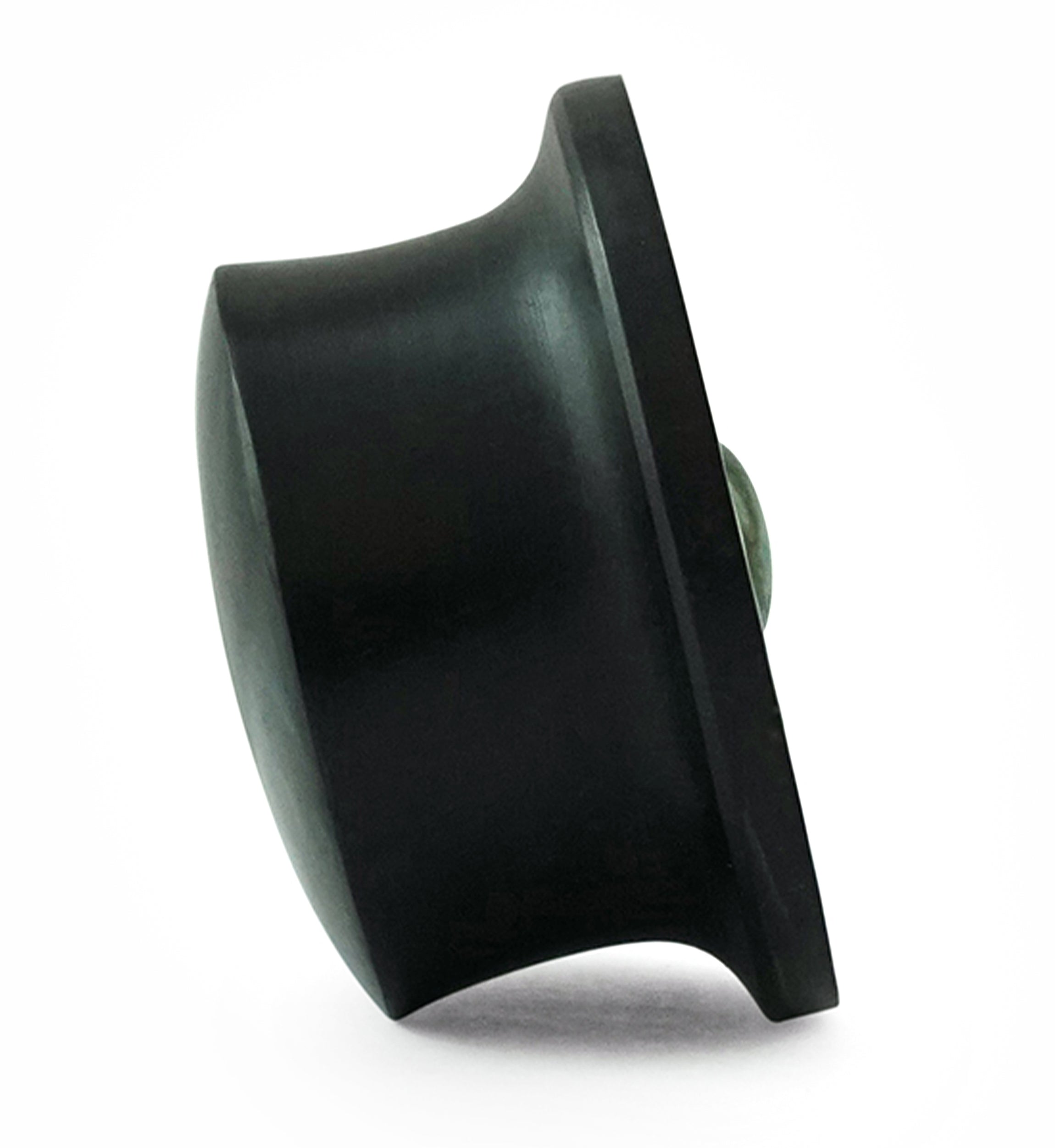 Hammered Seraphinite Stone Areng Wood Mayan Flare Plugs