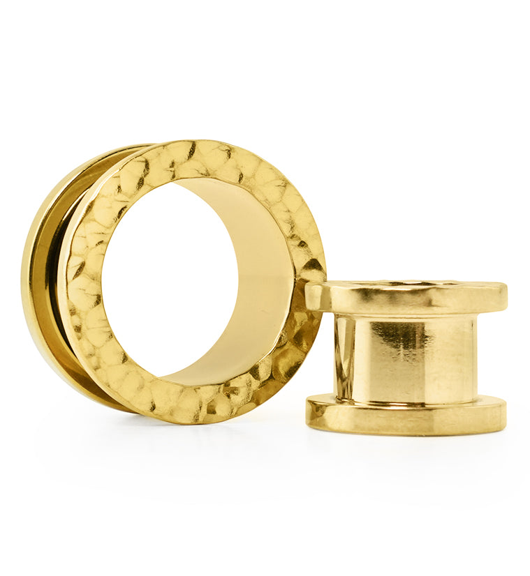 Hammered Gold PVD Stainless Steel Tunnels