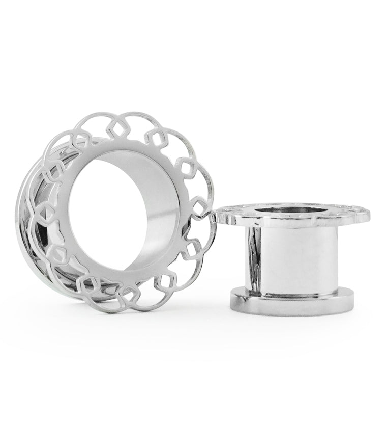 Helix Ornamental Stainless Steel Tunnel Plugs