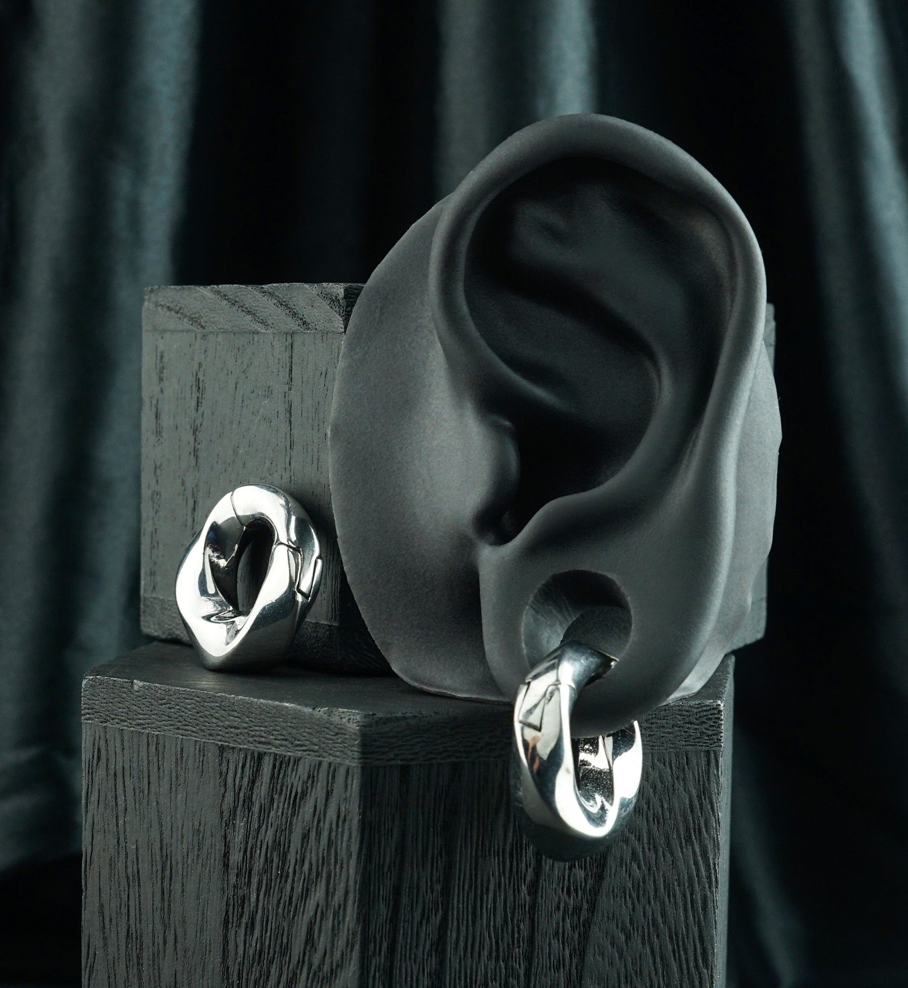Helix Stainless Steel Hinged Ear Weights