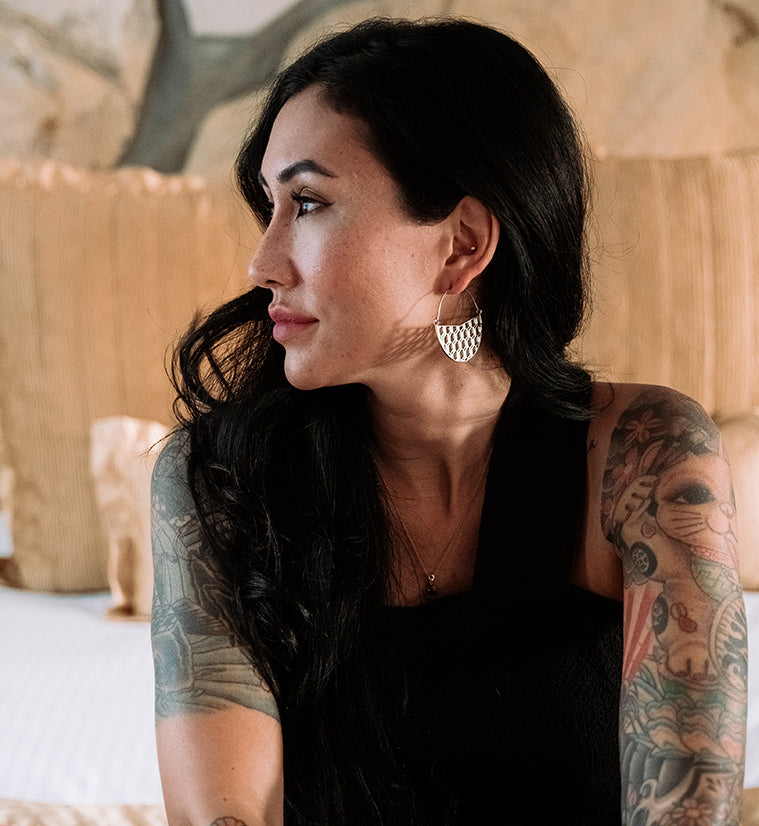 Hexad Titanium Hangers - Earrings