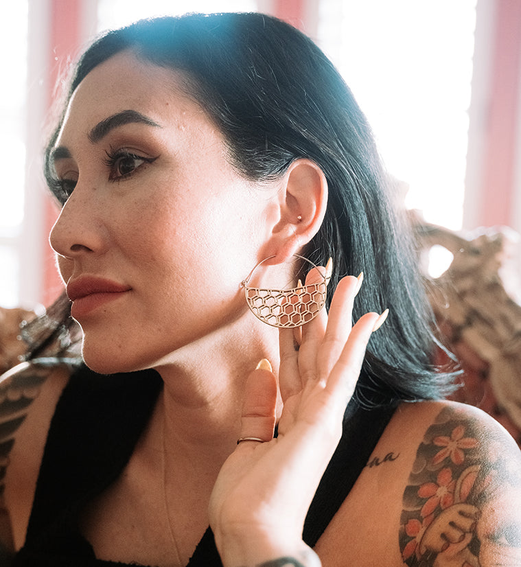 Hexad Titanium Hangers - Earrings