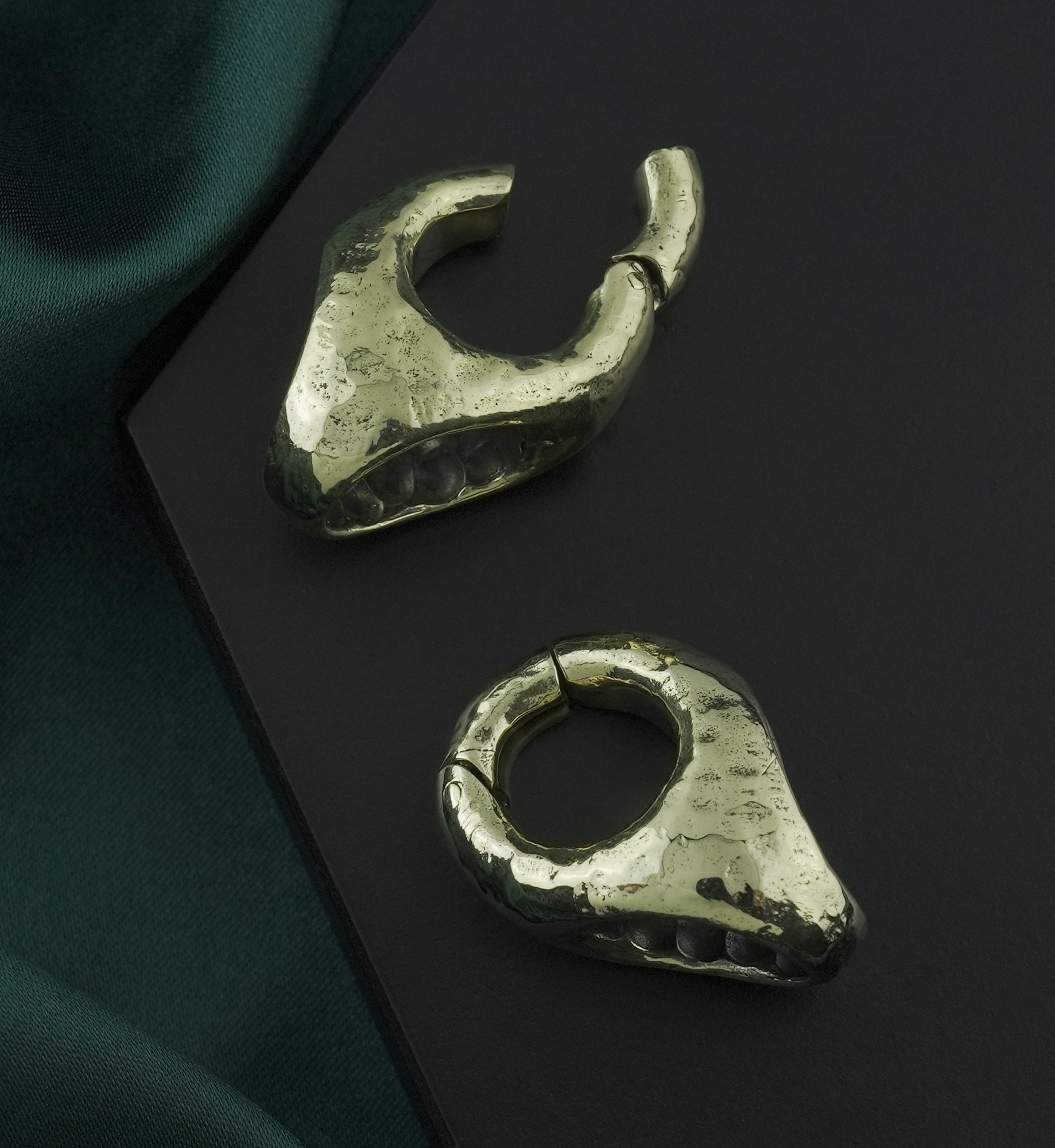 Hollow Point Keyhole Brass Hinged Ear Weights