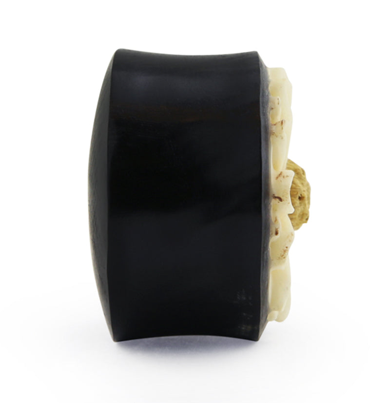 Horn Plugs with Daisy Flower Inlay