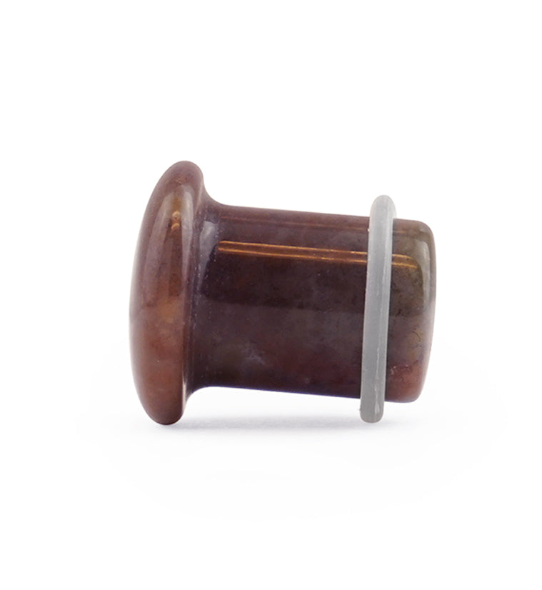 Indian Agate Stone Plugs - Single Flare