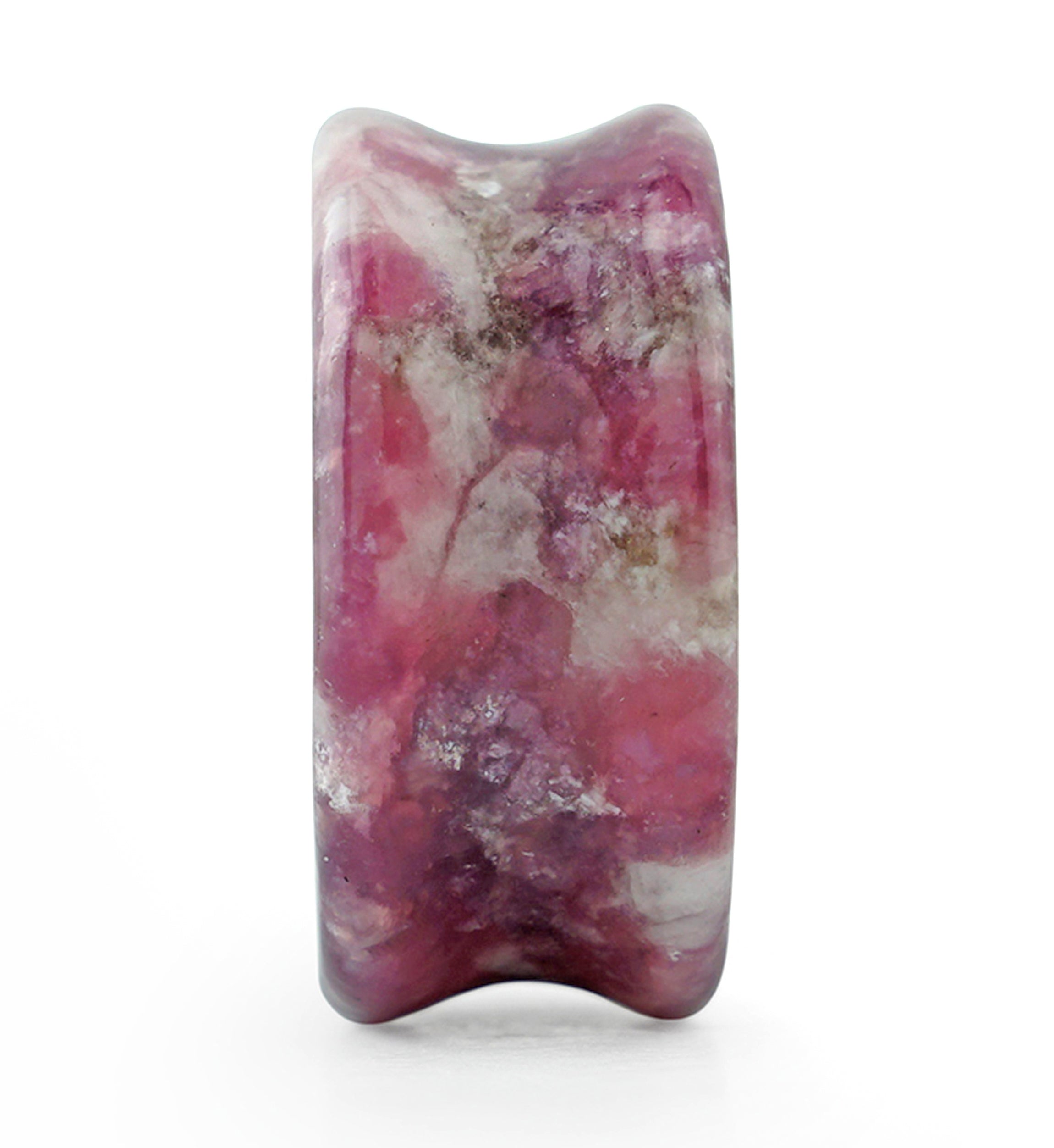 Lepidolite Double Flare Stone Plugs