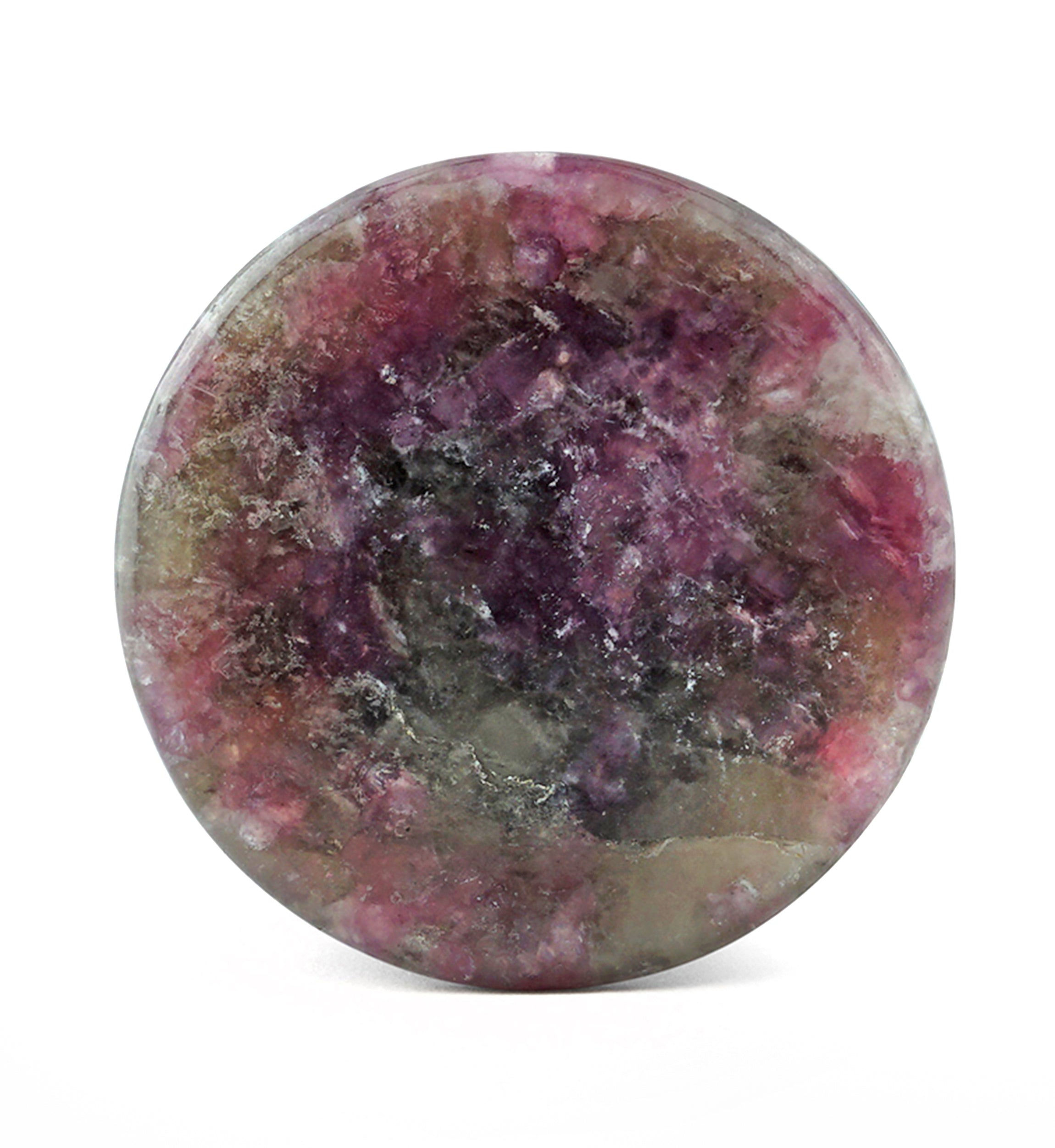 Lepidolite Double Flare Stone Plugs