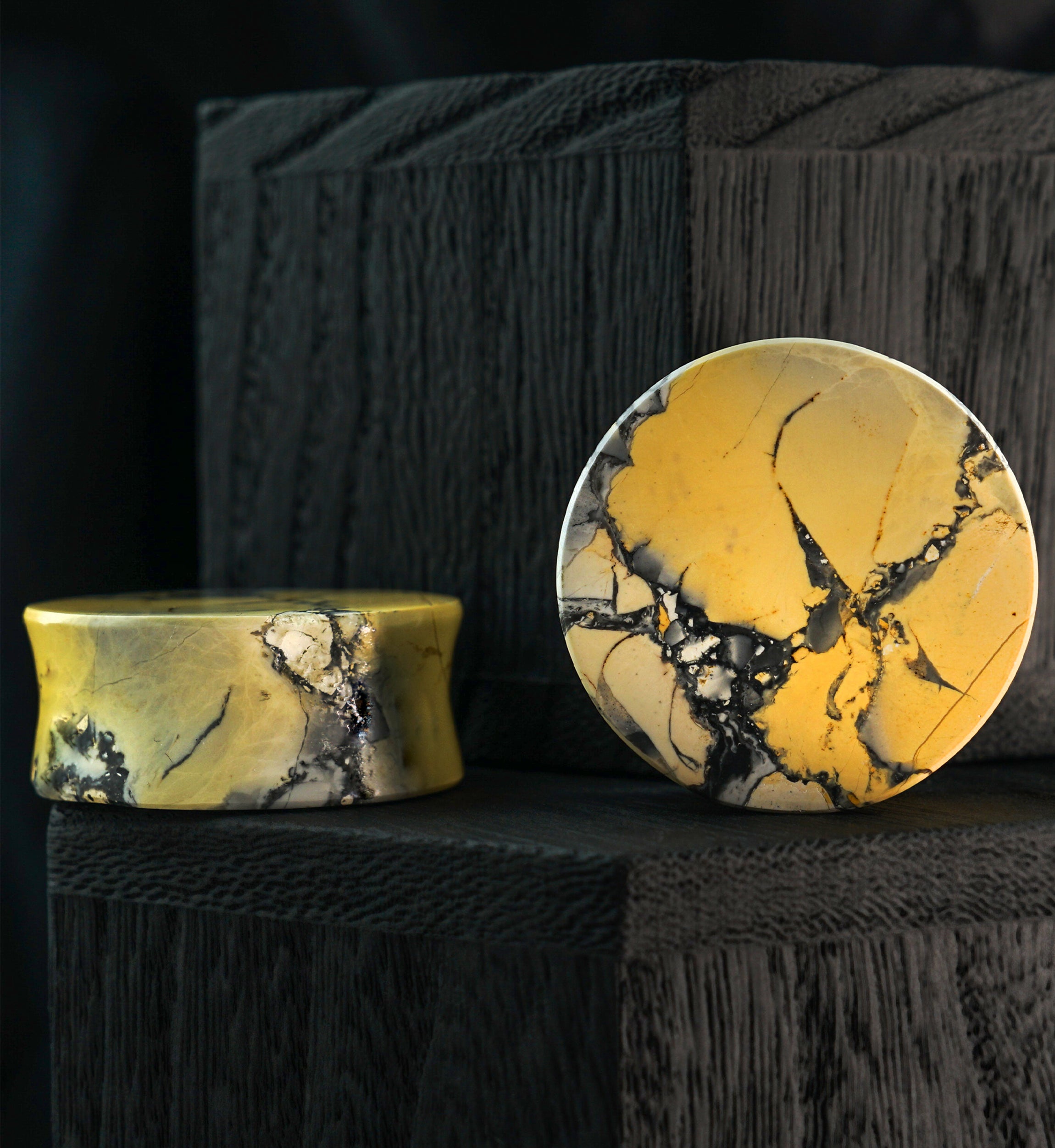 Maligano Jasper Stone Plugs 1 & 1/4" (32mm) Version 1