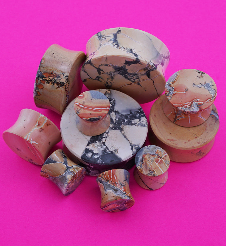 Maligano Jasper Stone Plugs