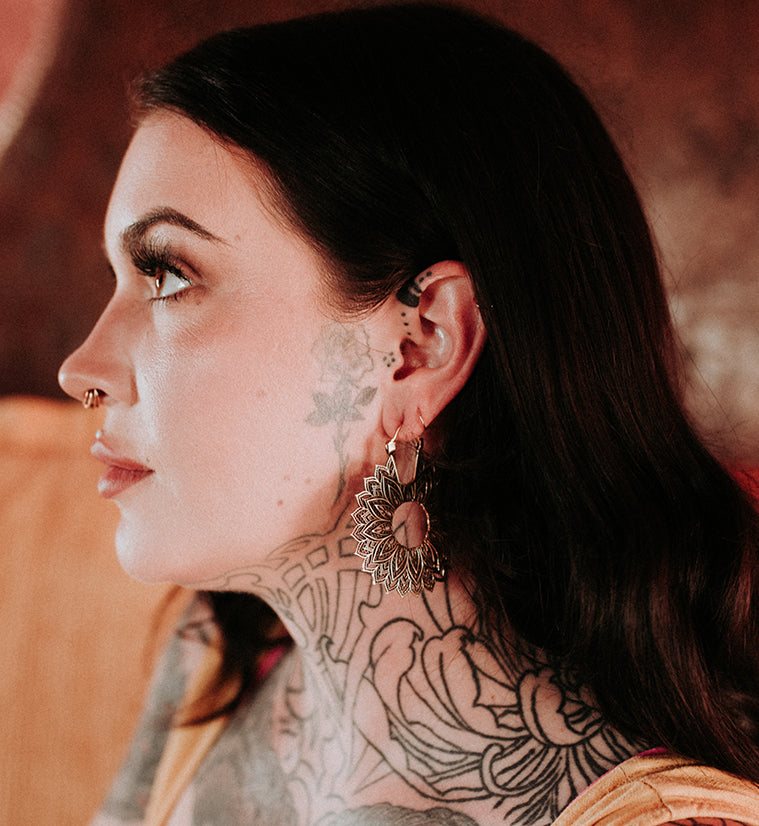 Manda Brass Hangers / Ear Weights