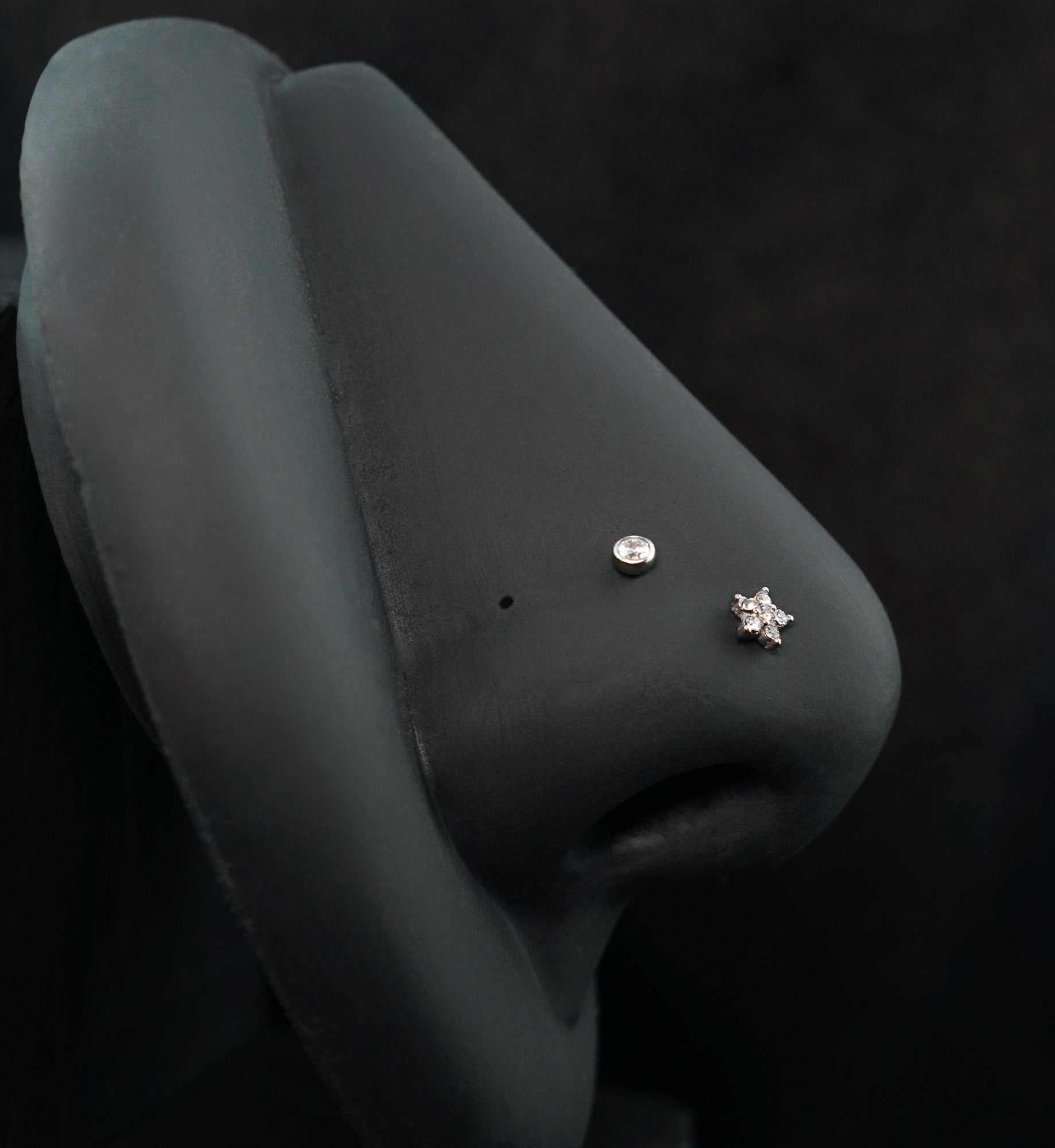 Meadow Clear CZ Stainless Steel L Bend/Stud/Hoop Variety Pack (6 Pack)