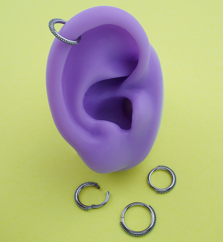 Mini Bead Stainless Steel Hinged Segment Ring