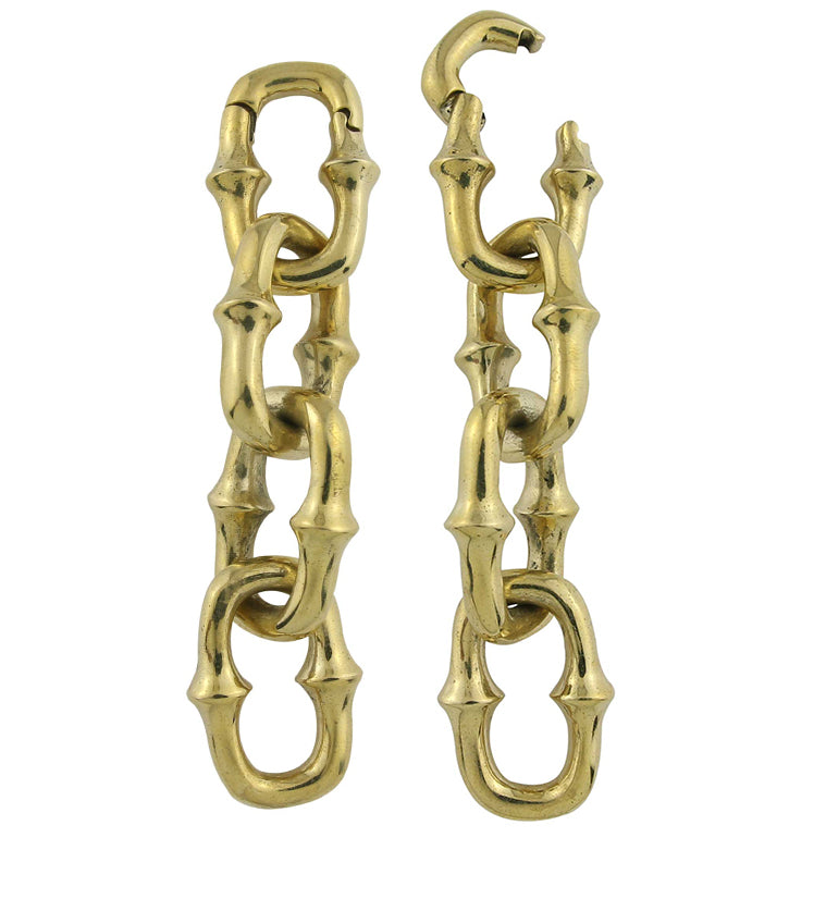 Mini OG Chain Four Link Brass Ear Weights