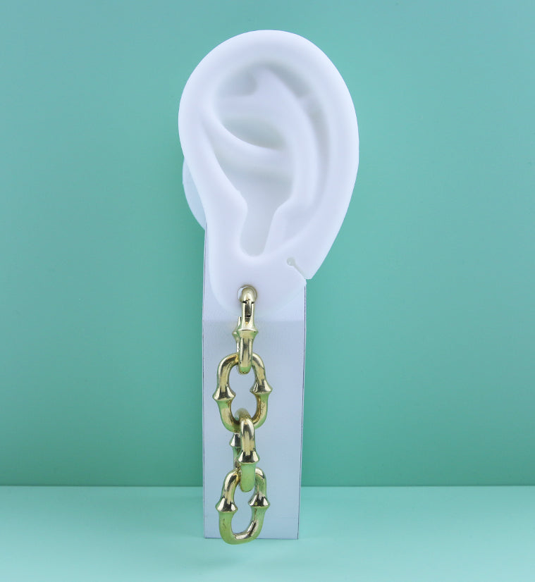 Mini OG Chain Quad Link Brass Ear Weights