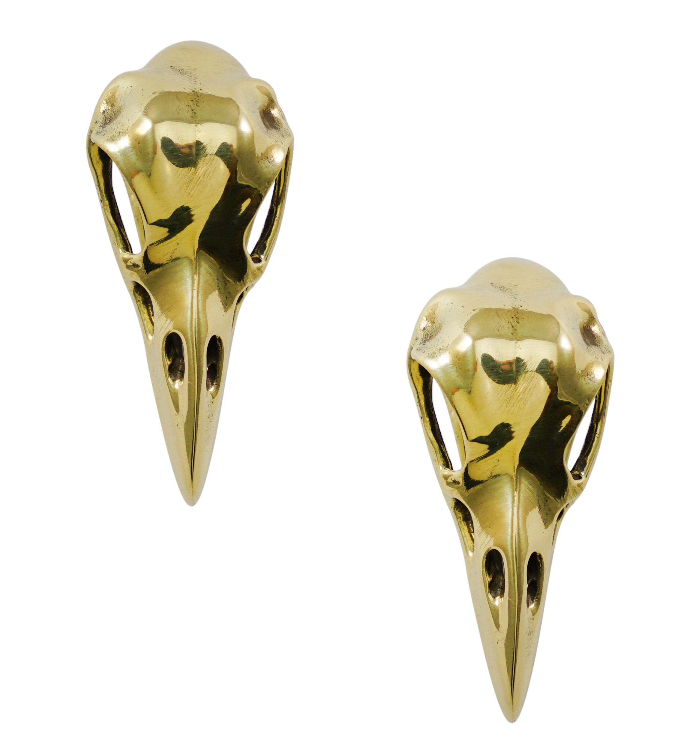 Mini Raven Brass Ear Weights