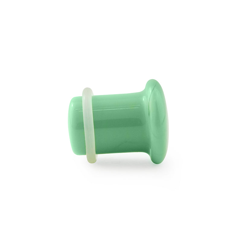 Mint Green Single Flare Glass Plugs
