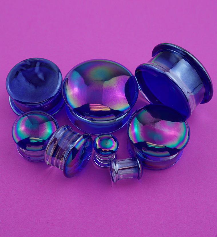 Oil Slick Glass Plugs