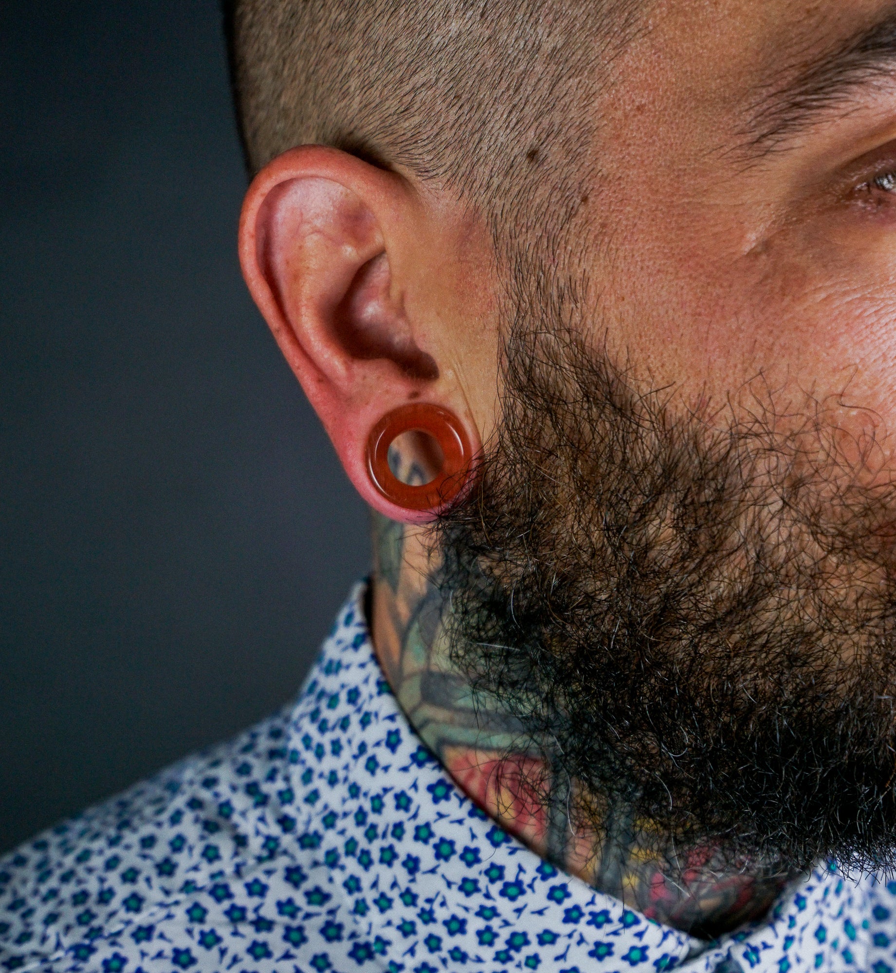 Orange Cat's Eye Glass Tunnels