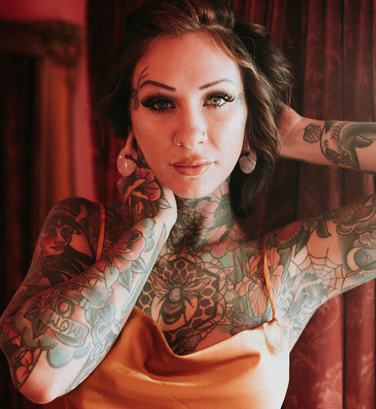 Ovaloid Rose Quartz Stone Ear Weights