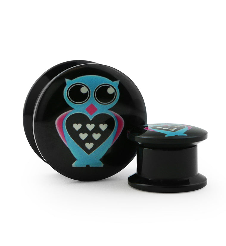 Owl Heart Plugs