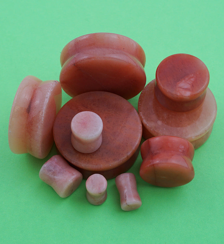 Peach Precious Stone Plugs