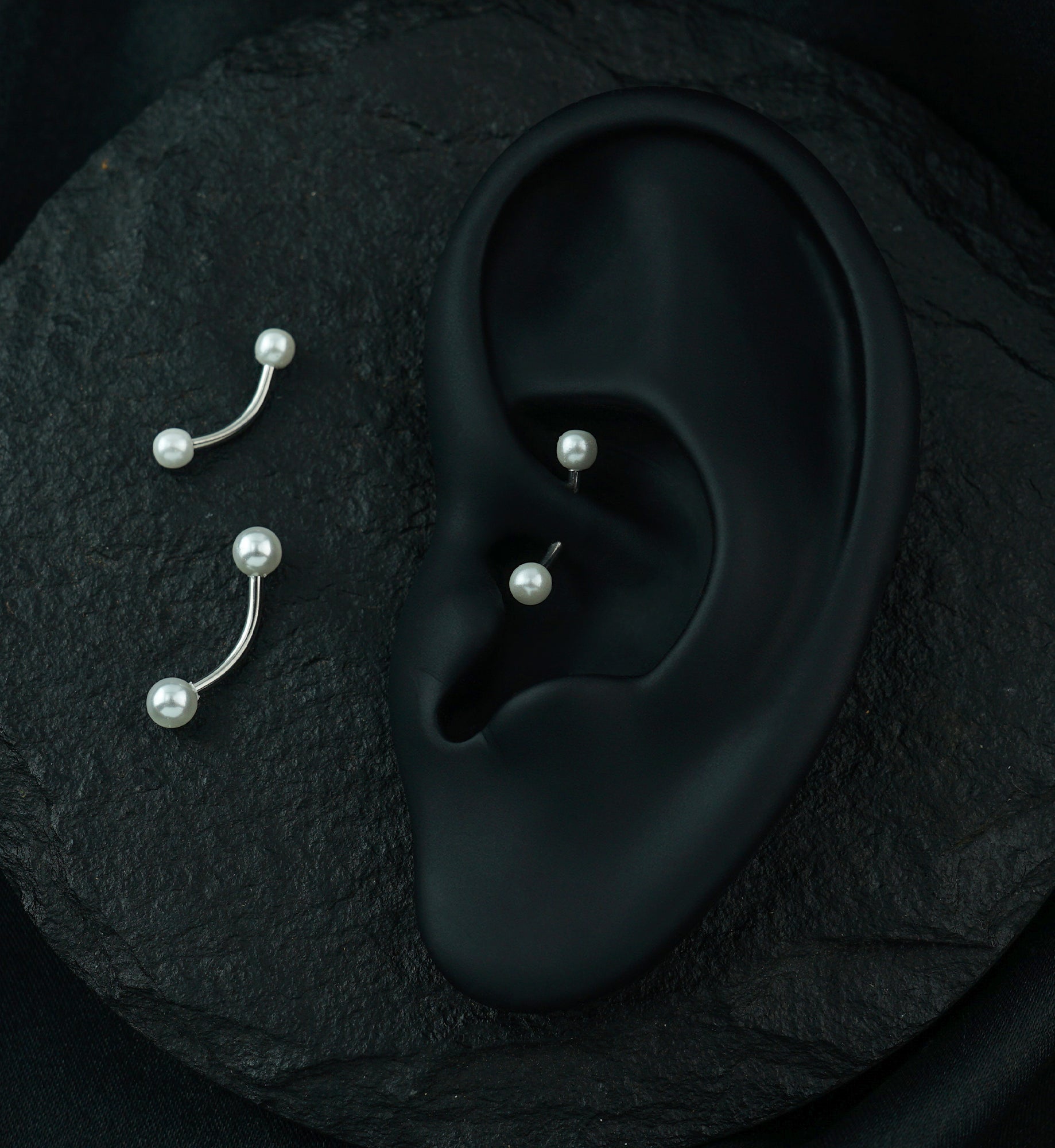 Pearl Top Curved Barbell