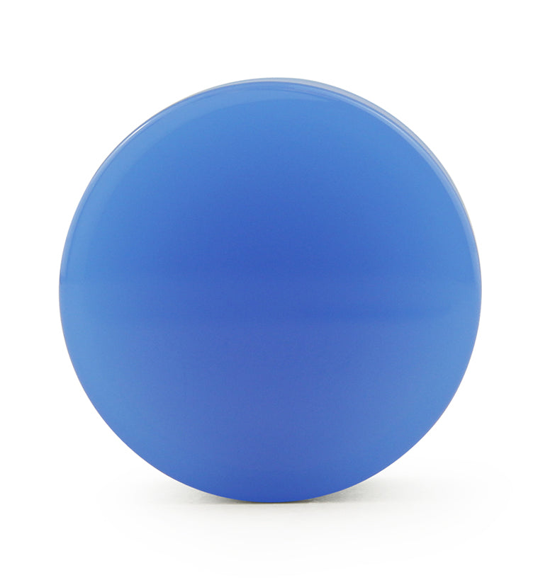 Periwinkle Glass Double Flare Plugs