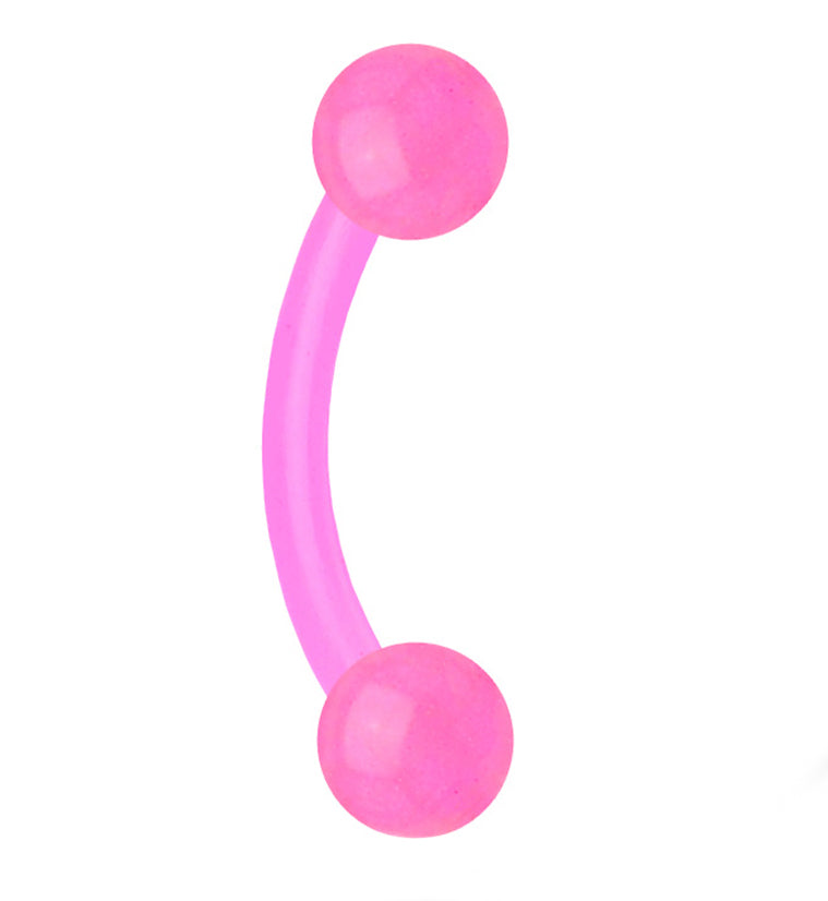 Glow In The Dark Curved Barbell