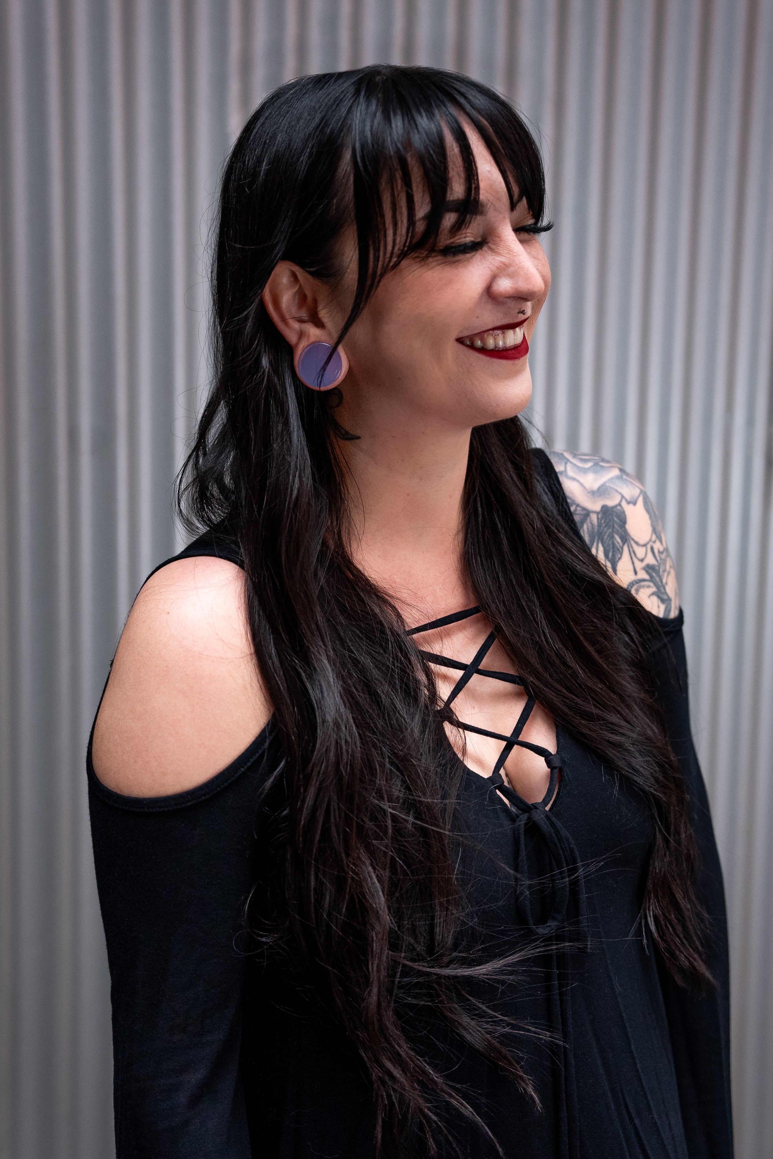 Pink Opalite Glass Plugs