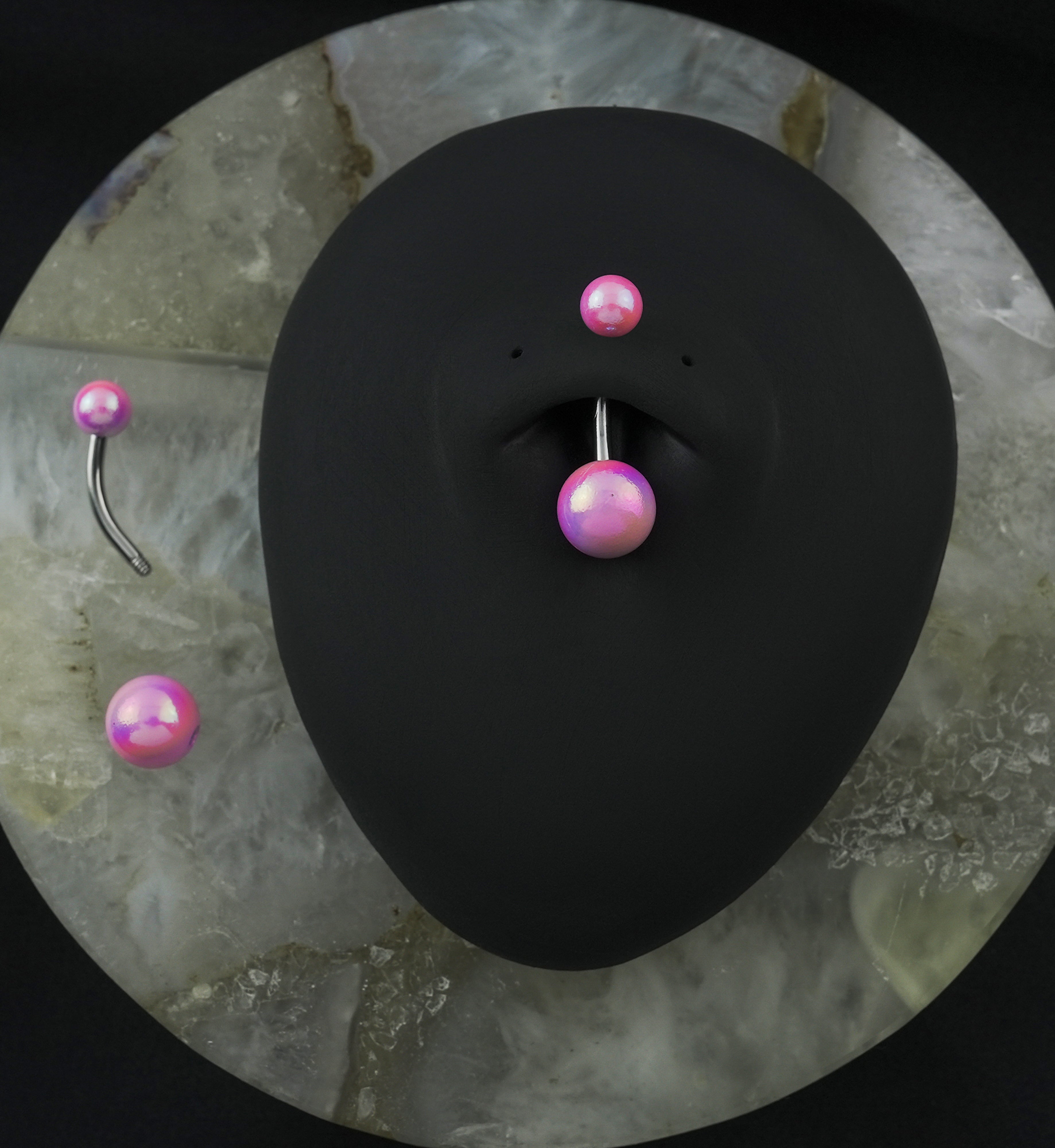 Pink Ory Belly Button Ring