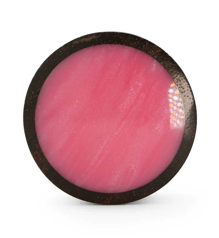 Sono Wood Plugs With Pink Resin Inlay