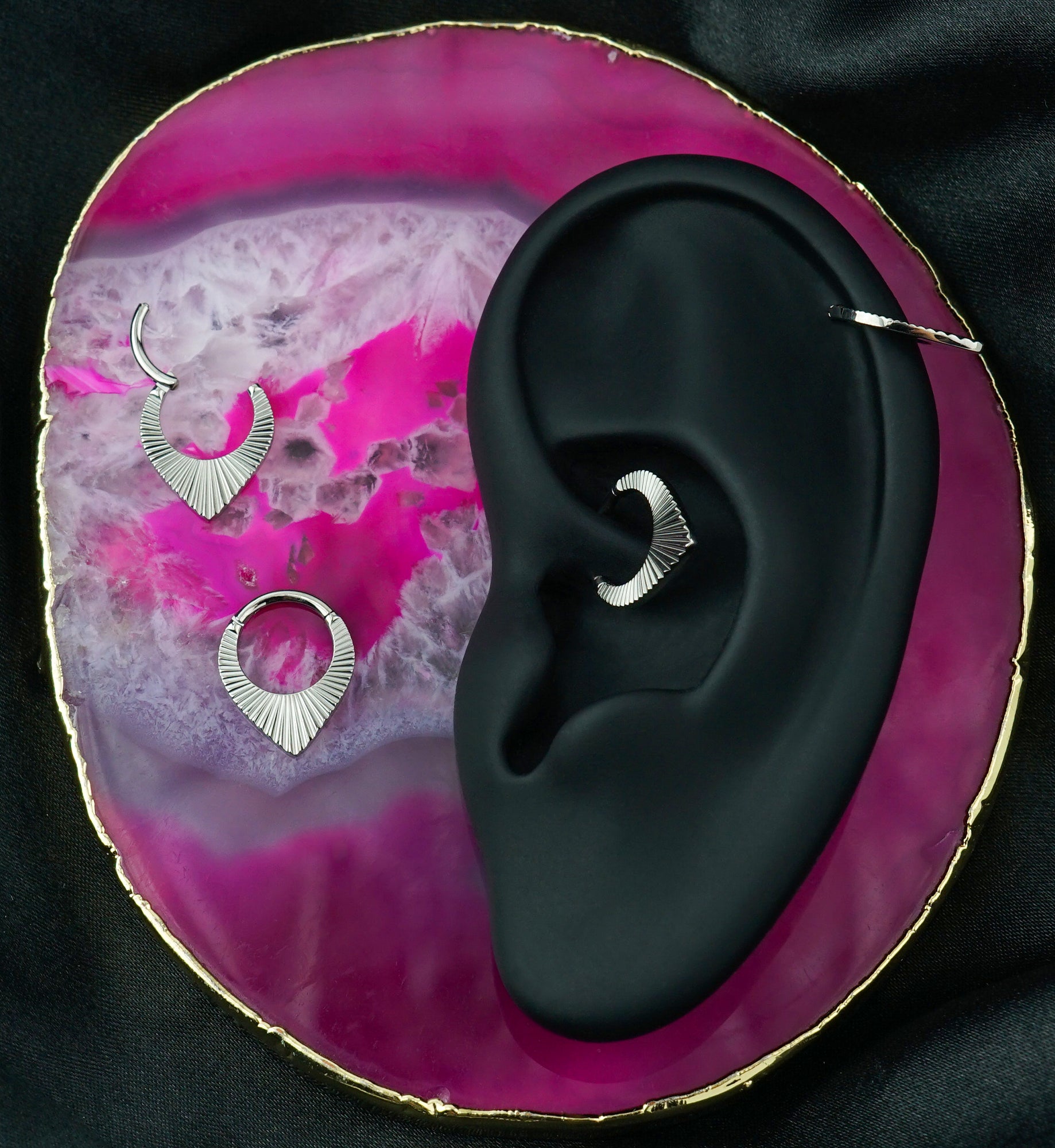 Point Corrugated Hoop Titanium Hinged Segment Ring