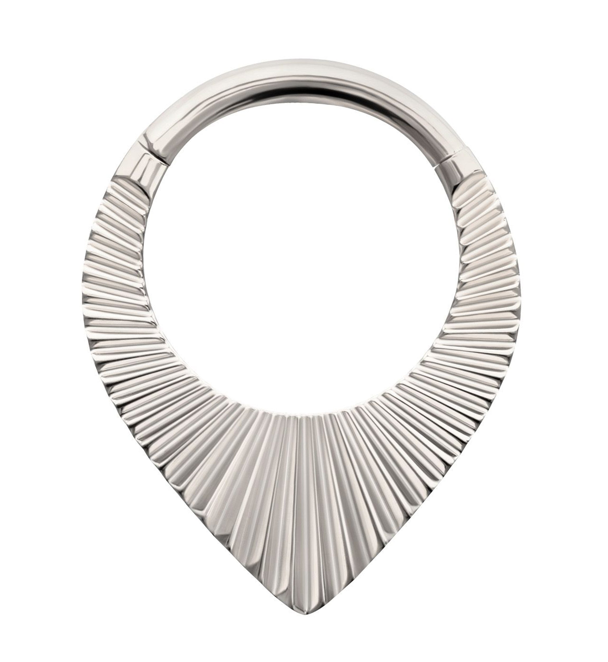 Point Corrugated Hoop Titanium Hinged Segment Ring