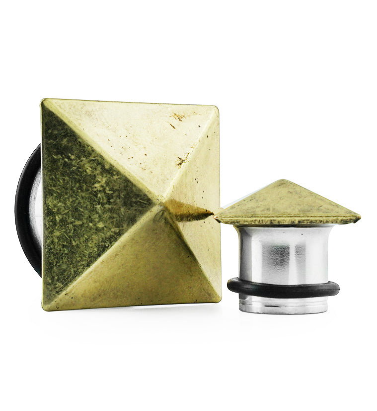 Polyhedra Single Flare Steel Plugs