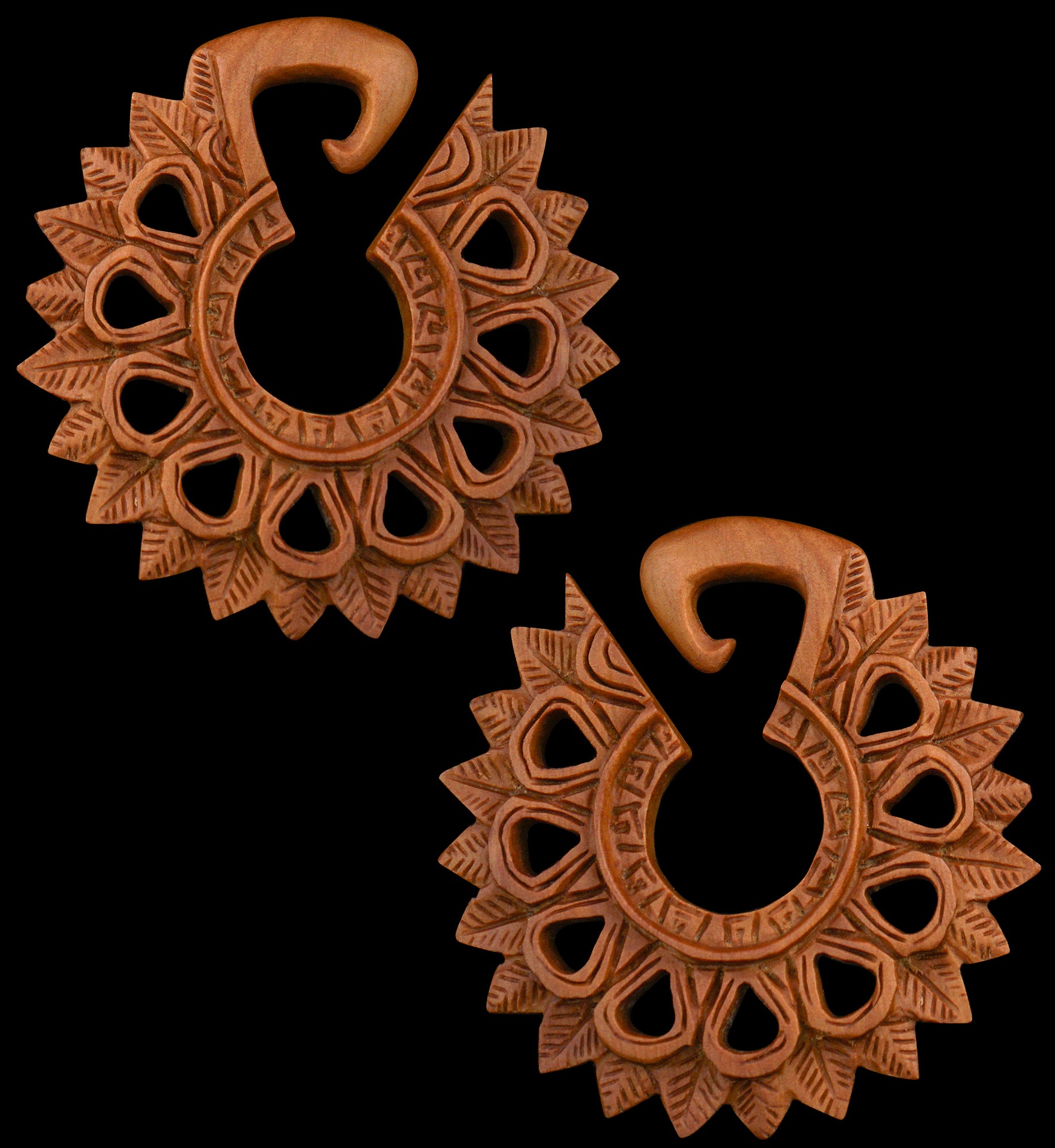 Pompon Saba Wooden Ear Weights